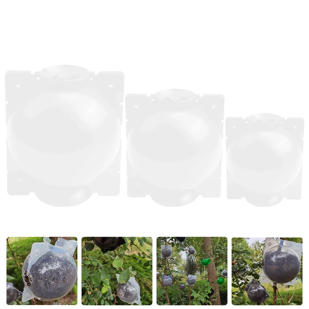 

3pcs Garden Plant Rooter Box Reusable Root Controller Grafting Tool(Transparent)