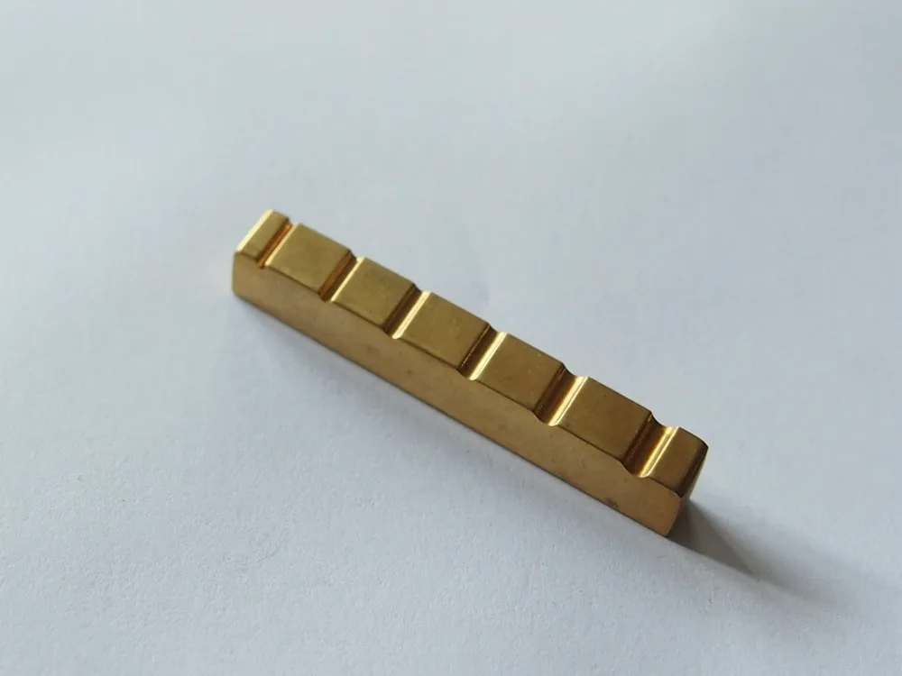 Медная бас-гитара латунная гайка 6 струн бас-Верхняя Гайка 54 мм x