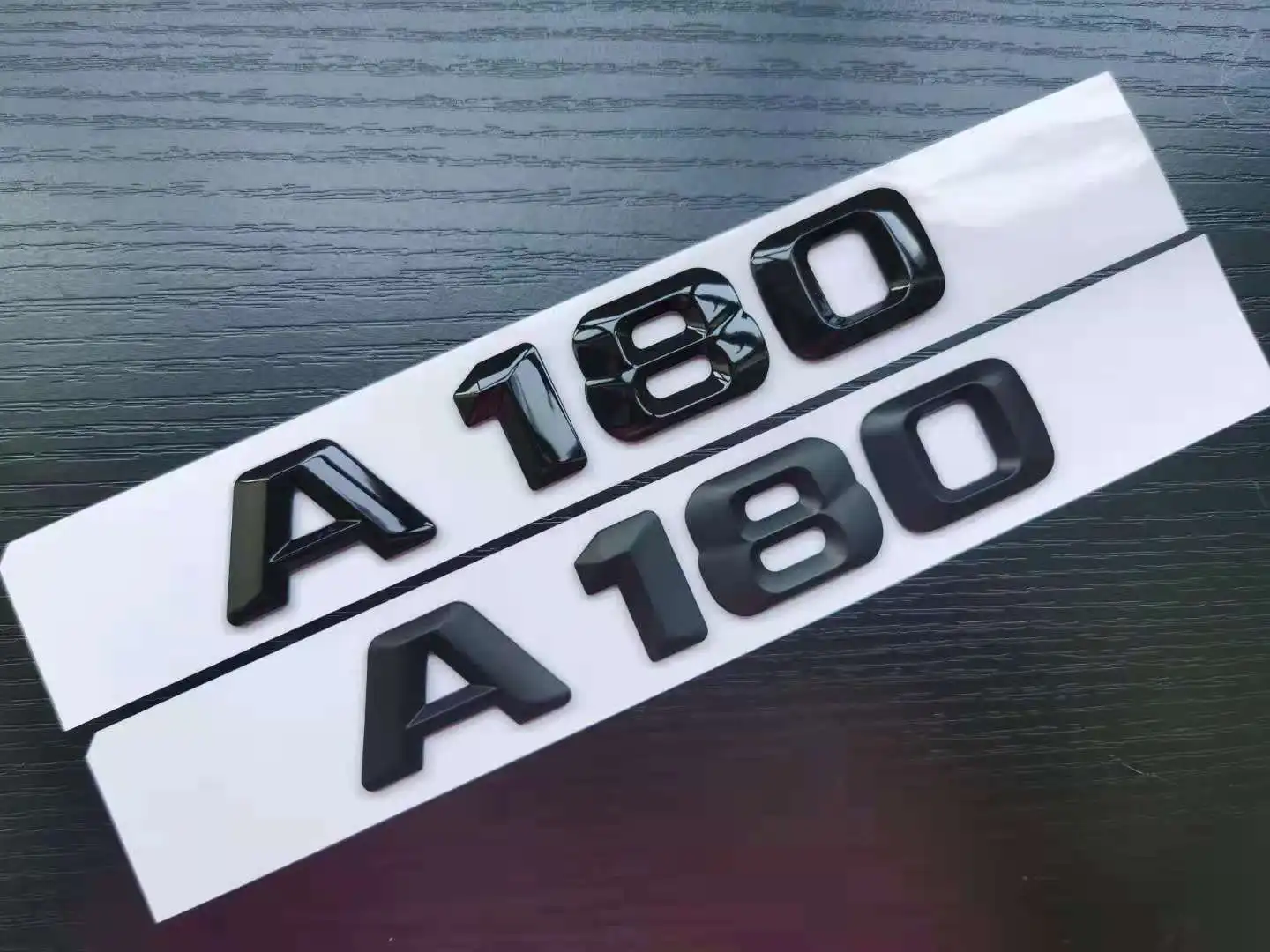 

1X 3D ABS Glossy Matt Black Plastic A180 Trunk Rear Logo Badge Emblem Stickers for Mercedes Benz W176 AMG A Class A45 C63 E63