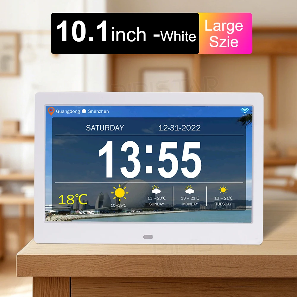 

PIPISTAR 10,1-дюймовые умные часы с прогнозом погоды
