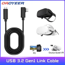 300/470/500cm USB 타입 C 90 도 고속 충전 usb c 케이블 Type-c 데이터 코드 팔꿈치 선택 가능 oculus quest2 VR 링크 Type-c