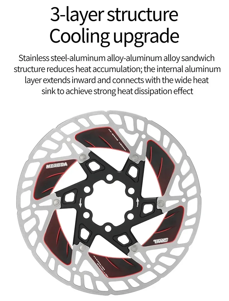 Тормозной ротор для горного велосипеда 6 болтов/центральный замок дисковый