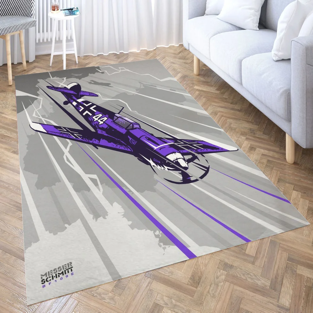 

Messerschmitt Bf 109 Rug Floor Mats Carpet for Living Room Doormat Plush Non-slip Chair Mat Bathroom Carpet