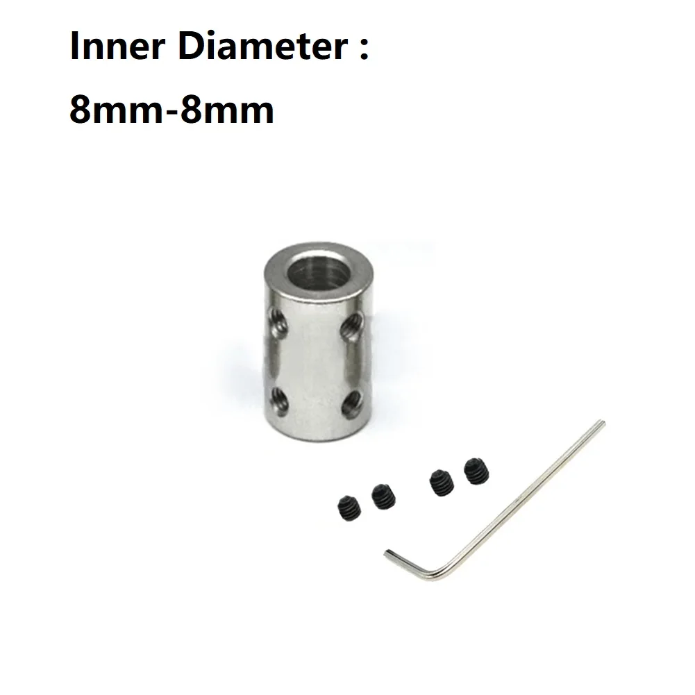 

6pcs/set Coupling Wrench Screw D14L22 8-8mm Model Mechanical Transmission 45# Steel Rigid Cylindrical Coupling Motor Accessories