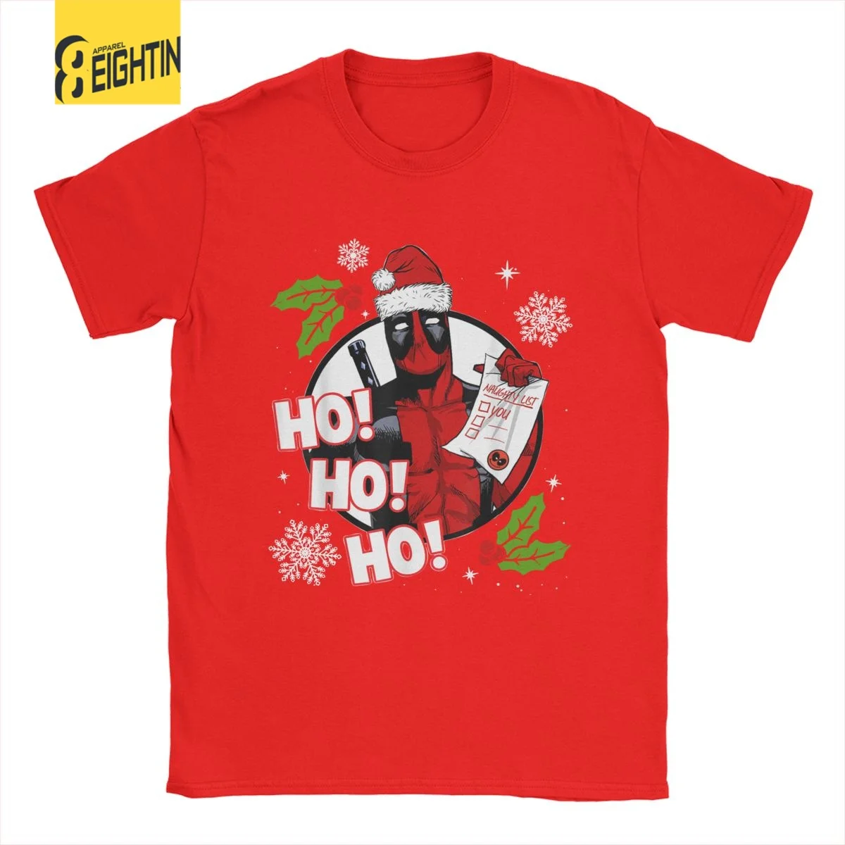 

Футболка женская с коротким рукавом, Топ оверсайз в стиле Disney для мужчин, мёртвых парней, с надписью «Santa Naughty List», в стиле бохо-хо, с героями м...