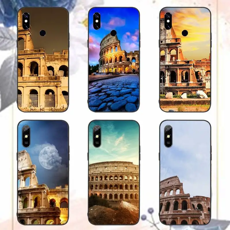 

Roman Colosseum landmark Phone Case For Xiaomi Redmi note 7 8 9 11 i t s 10 A poco f3 x3 pro lite funda shell coque cover