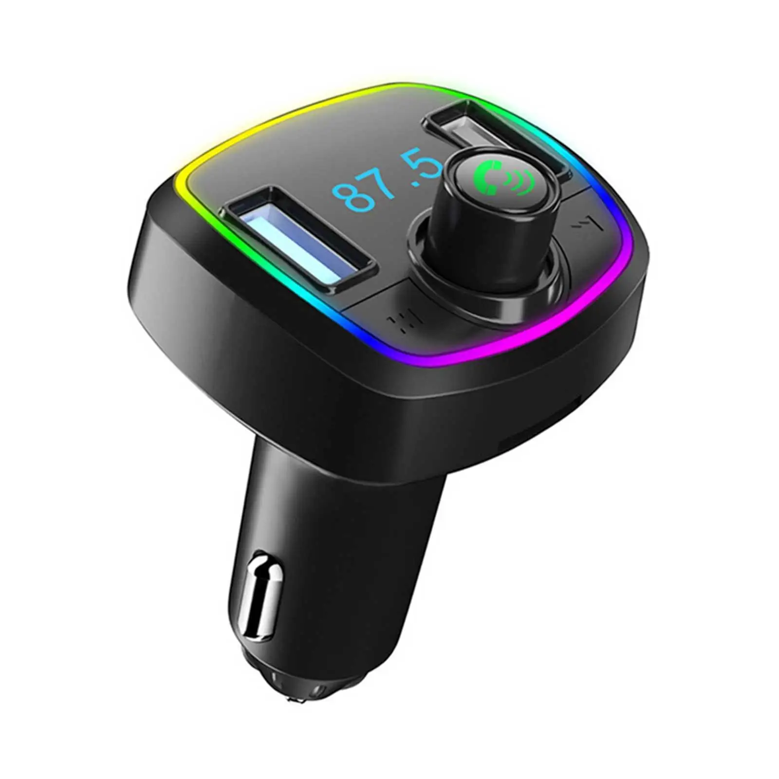 

ar Bluetooth 5.0 FM Transmitter MP3 Player Audio Receiver PD 18W QC3.0 USB Fast Charging Handsfree Car Kit FM Modulator
