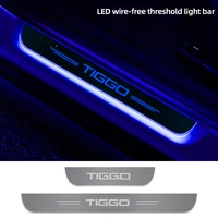 suitable for chery tiggo 1 2 3 4 5 7 8 pro welcome pedal light custom car logo threshold led pedal threshold light
