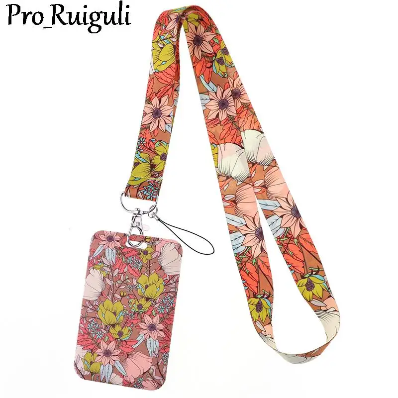 

Chinese Rose Flowers Key lanyard Car KeyChain ID Card Pass Gym Mobile Phone Badge Kids Key Ring Holder Jewelry Decorations