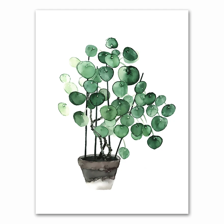 

Декоративная картина AliPaint, зелёная, канваса