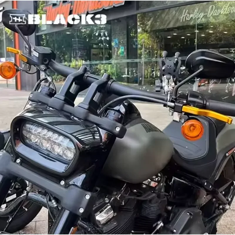 Фото Комплект регулируемых рычагов тормоза и сцепления Black3 для Softail Low Rider ST (модели 2018 года и новее), не гидравлические, с упрощенным нажатием, для Touring HD (модели 2021 года и новее) №4