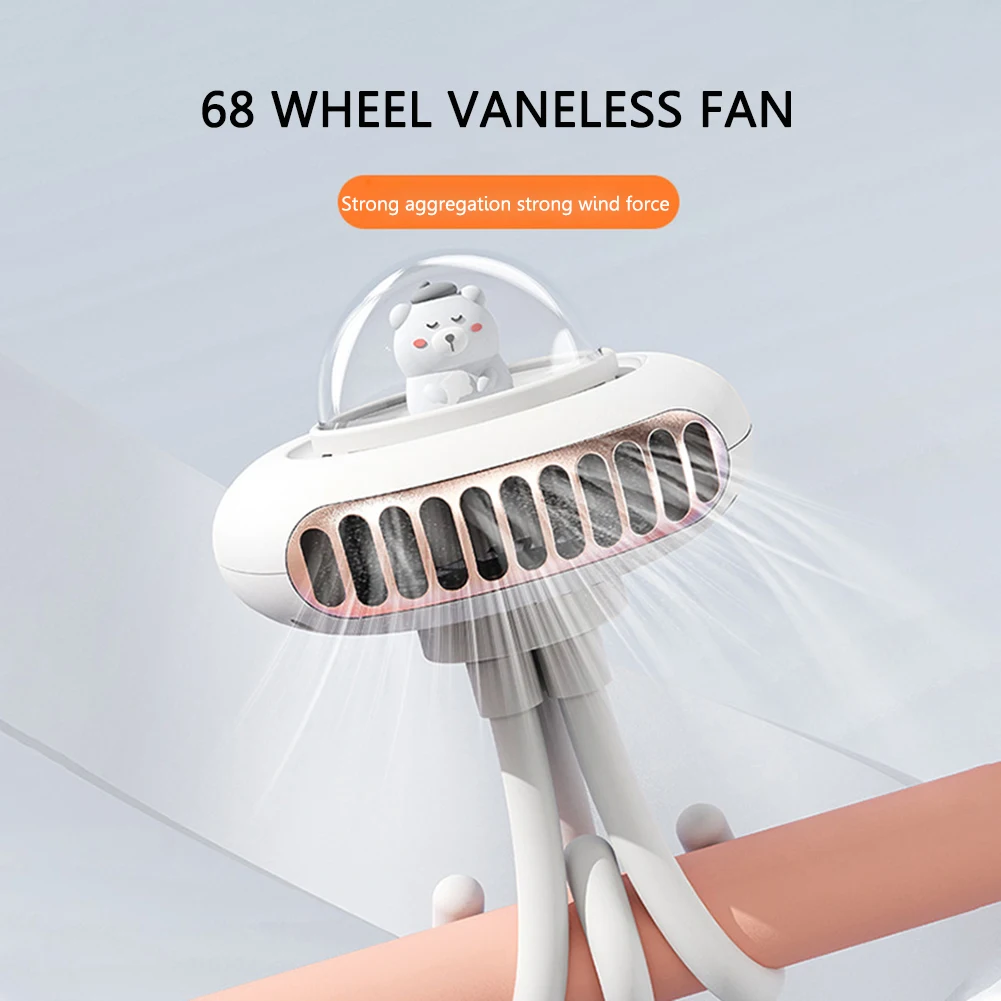 

Tripod Clip-on Air Circulator Fan Quiet Operation Stroller Fan 4 Speed Adjustable Type-c Charge for Car Seat Crib Bike Treadmill