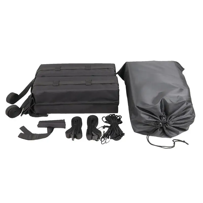 

2pcs Universal Soft Roof Racks Foldable Car Roof Racks Top Luggage Carrier Rack 600D Oxford Car Surf Long Roof Rack Pads