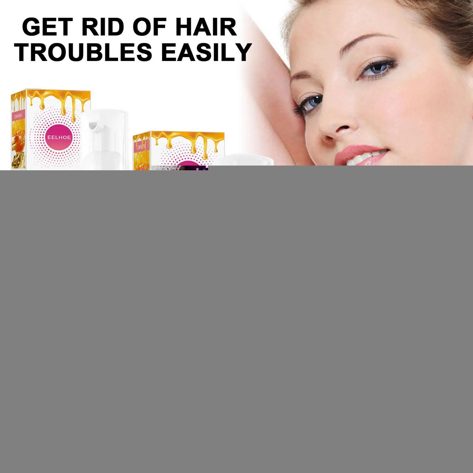 

Пена для депиляции и удаления волос в подмышках, флакон-мусс для эпиляции, не вызывает раздражения, с распылителем, мягкая форма для волос, Q4T0