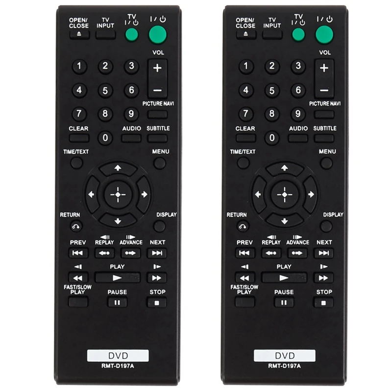 2X умный пульт дистанционного управления для Sony Dvd Rmt-D197A Dvp-Sr210