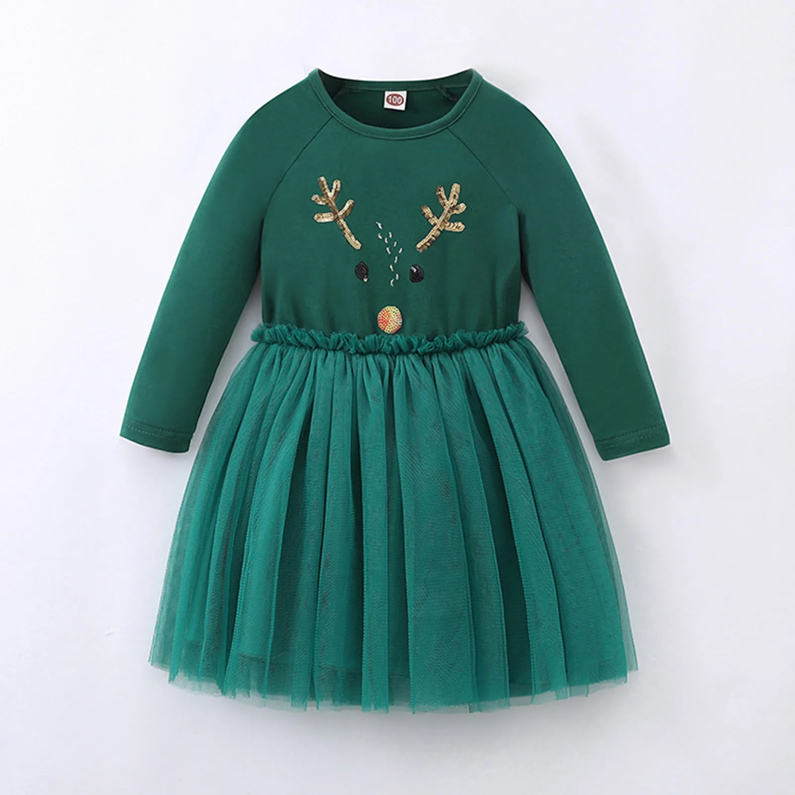 Рождественское новогоднее праздничное платье для маленьких девочек