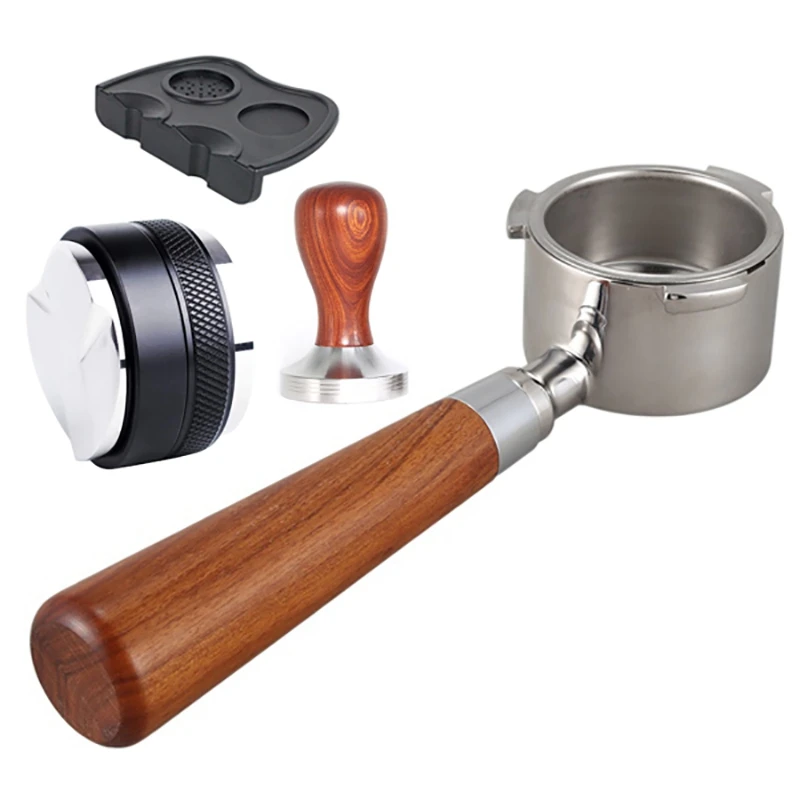 

51Mm Stainless Steel Bottomless Espresso Machine For Powder Pressing With Delonghi EC680 EC685 Filter Basket