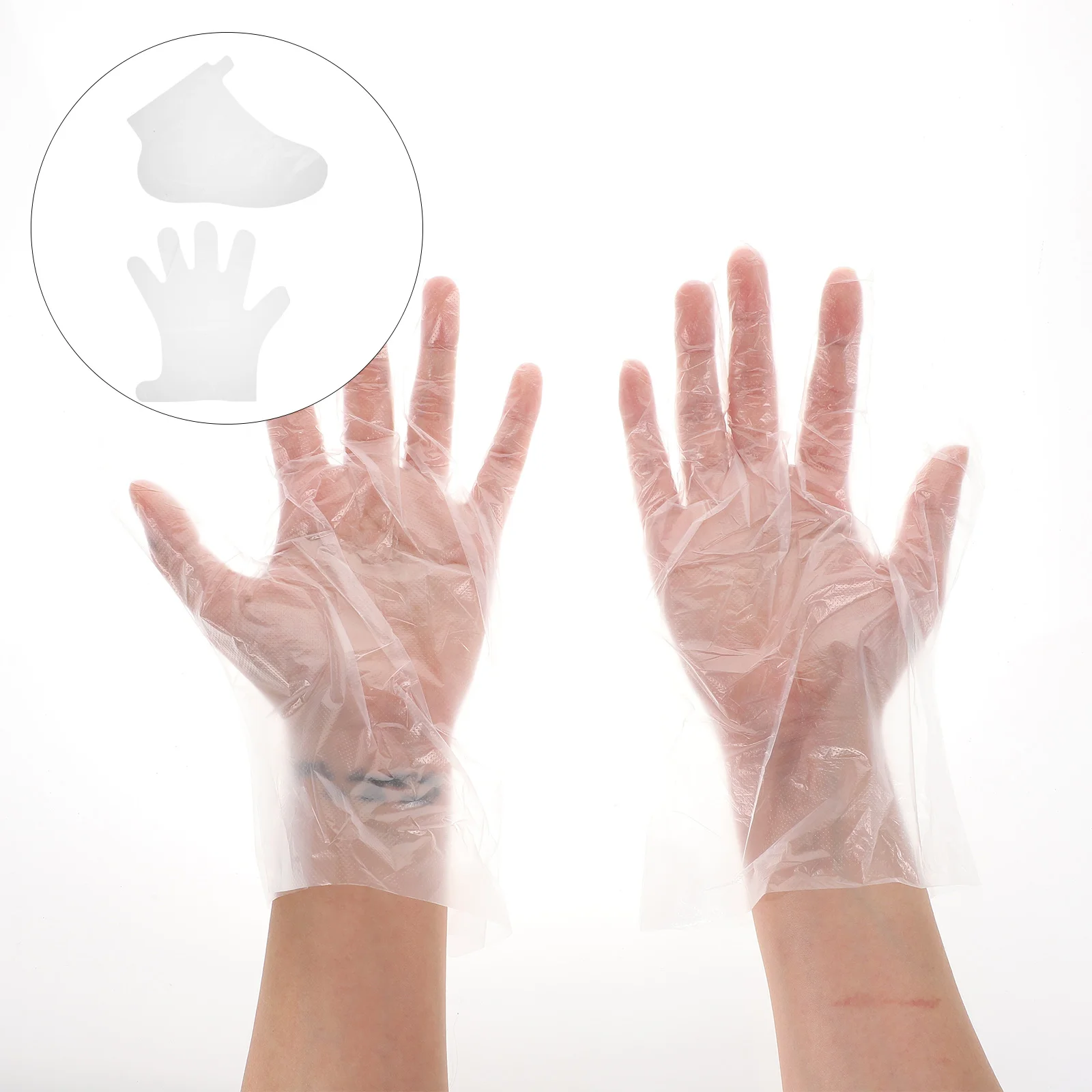 

1Set Plastic Hand Multi-purpose Hand Covers Disposable Feet Hand Covers for Home Hand Care Salon