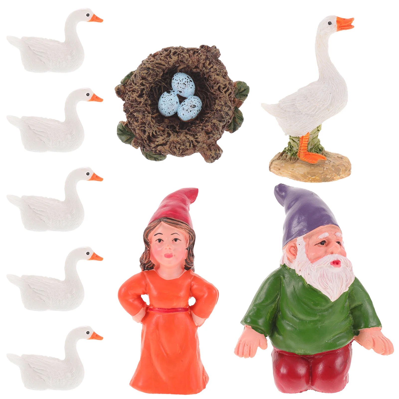 

Gnome Gnomes Garden Statue Decorations Figurine Yard Resin Outdoor Dwarf Ornament Lawn Decoration Peeing Statues Miniature Goose