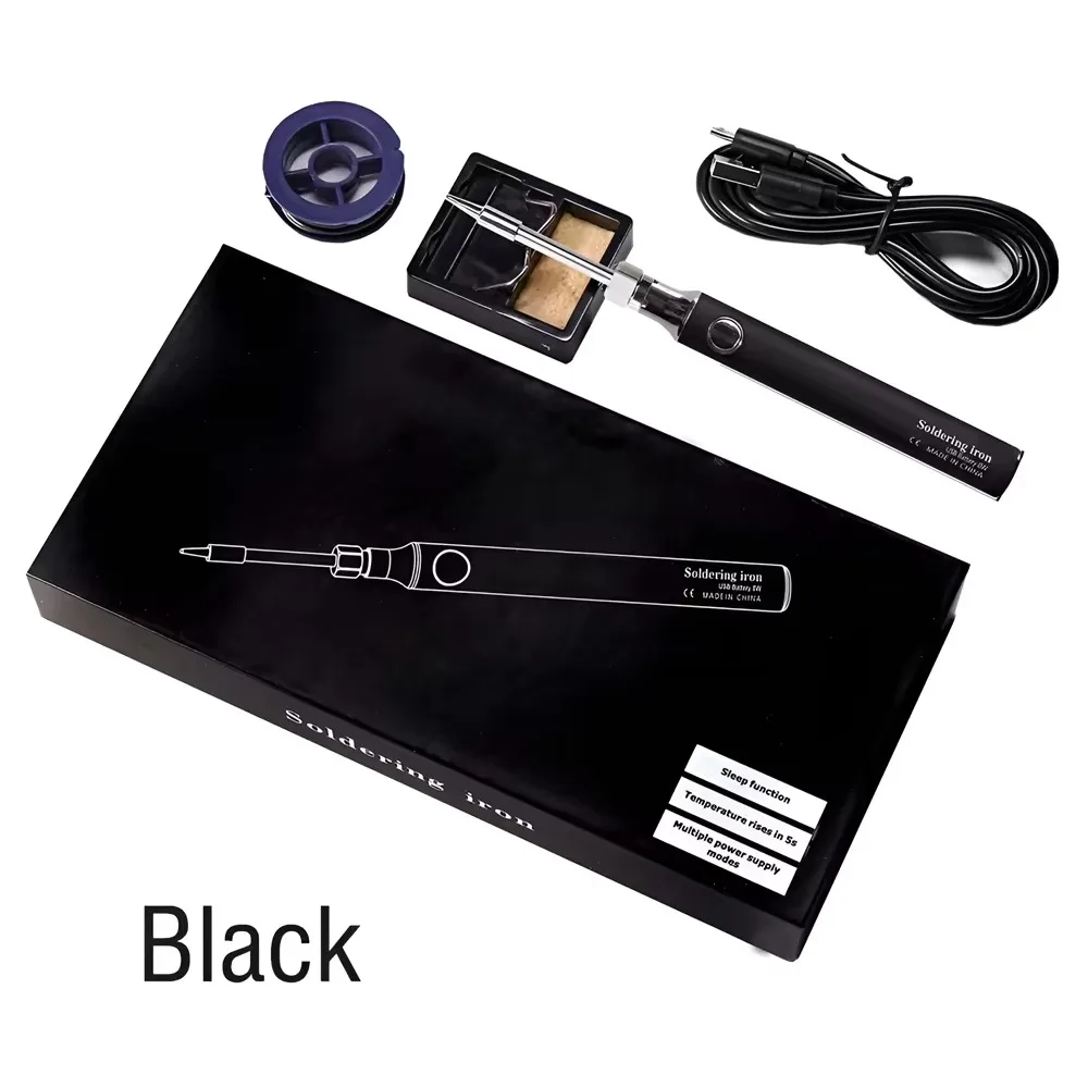

USB-набор паяльников с регулируемой температурой, керамический сердечник с подогревом, портативный домашний сварочный припой, аксессуары для ремонта