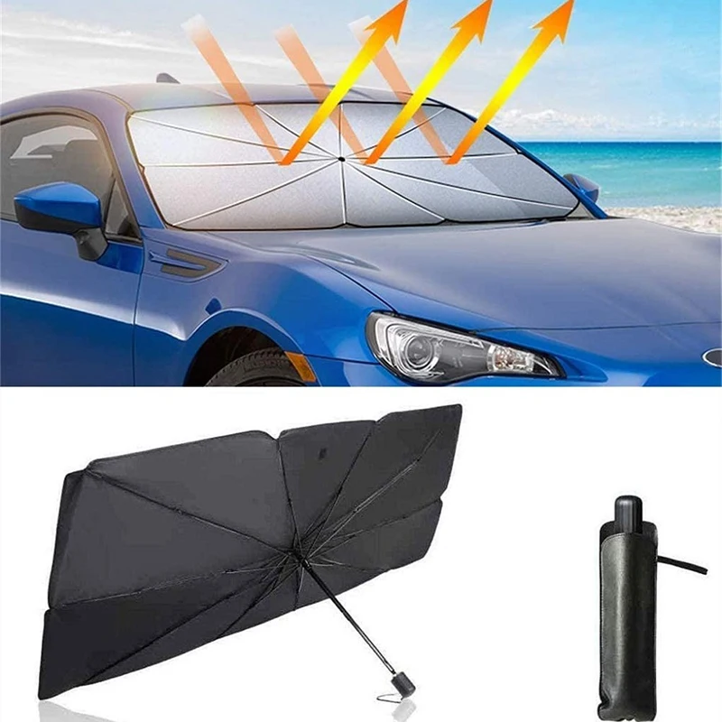 

Car Sun Shade Protector Parasol Auto Front Window Sunshade Covers Sun Protector Interior Windshield Protection Car Accessories