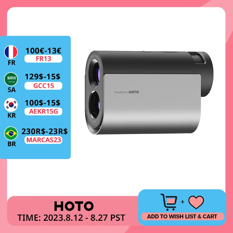 Laser Rangefinder 6x Magnification Waterproof 1000m Sport La