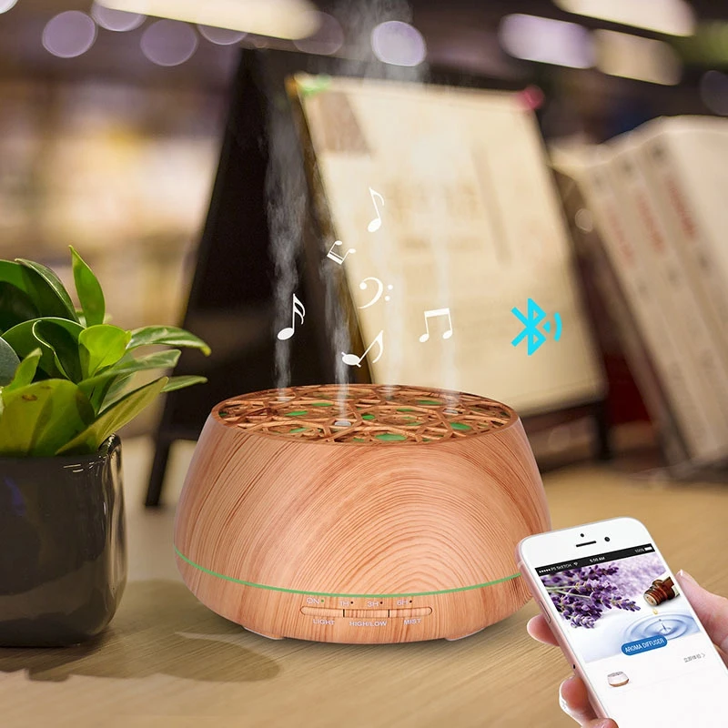 

Essential Oil Diffuser With Speaker, 400Ml Aroma Diffuser Cool Mist Ultrasonic Humidifier For Baby Room Yoga Spa