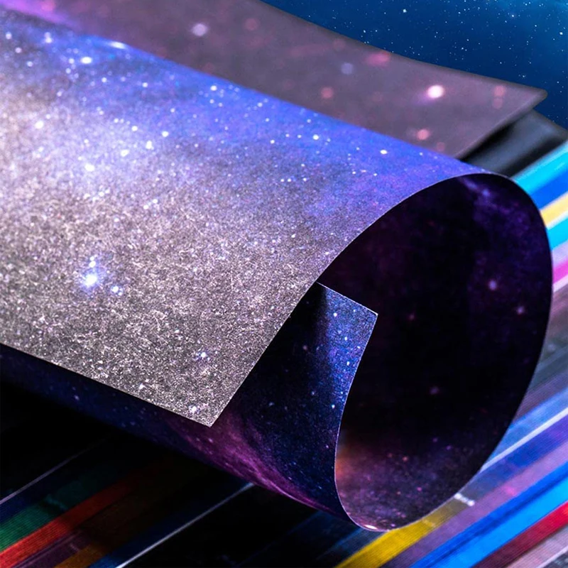 50 двусторонних звездных рисунков искусственная бумага для рукоделия сделай сам