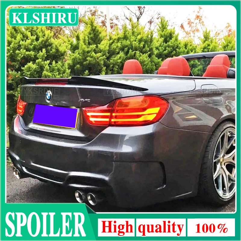 

Задний спойлер для багажника из углеродного волокна, автомобильная лампа 2013 -2019 для BMW F33 420i 425i 428i M4 Style