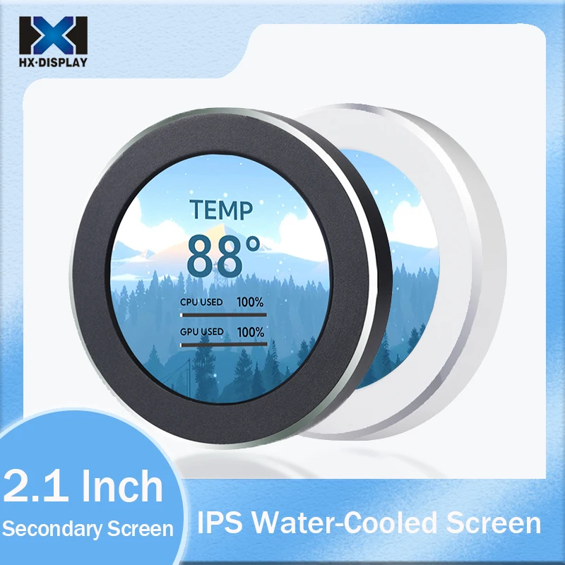 

Turing Smart Display 2.1 Inch IPS Secondary Computer Screen 360 Water-Cooled Radiator Chassis Sub-screen LCD Free Shipping