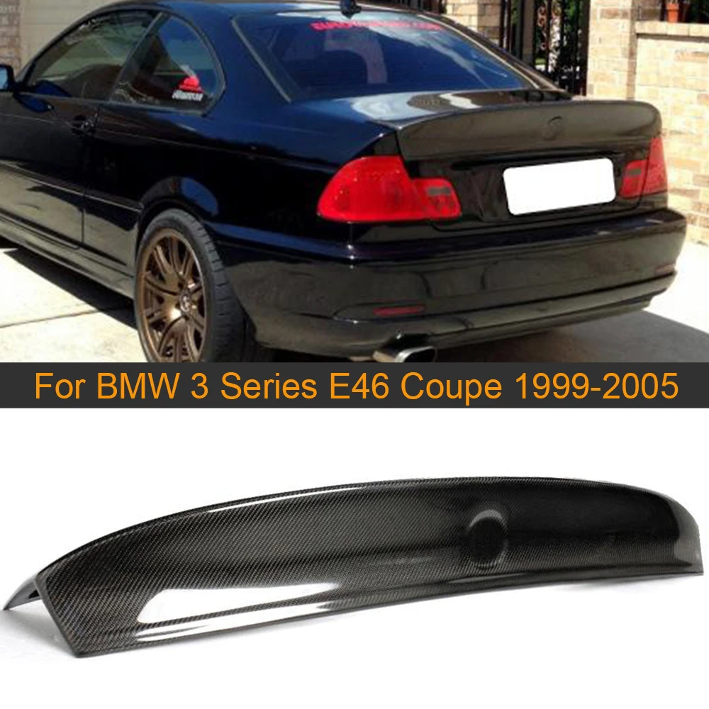 

Rear Trunk Wing Spoiler For BMW 3 Series E46 Coupe 1999-2005 Carbon Fibe Rear Spoiler Wing Auto Racing Tail Trunk Boot Lip Wing