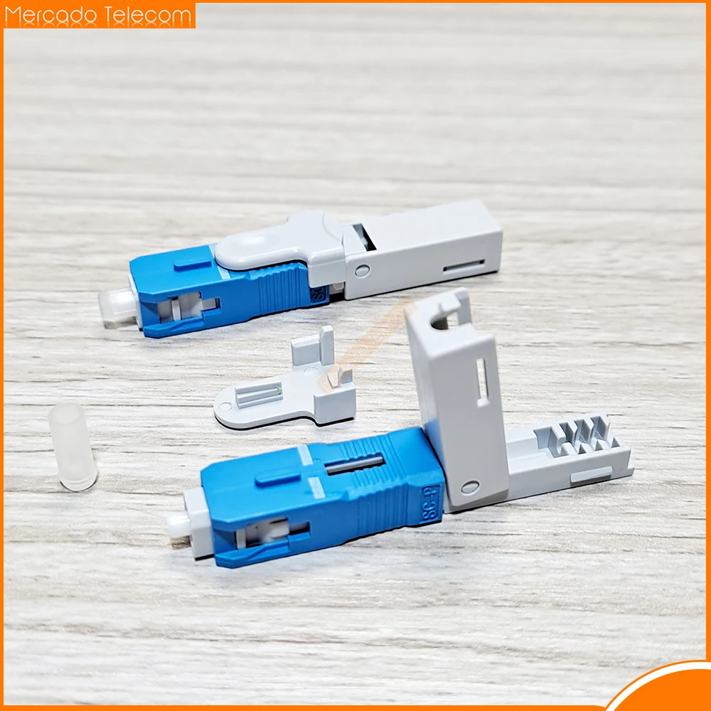 ESC250D SC Connector FTTH SC APC Optical Fiber Quick Connector SC UPC FTTH Fiber Optic Fast Connector Embedded Type