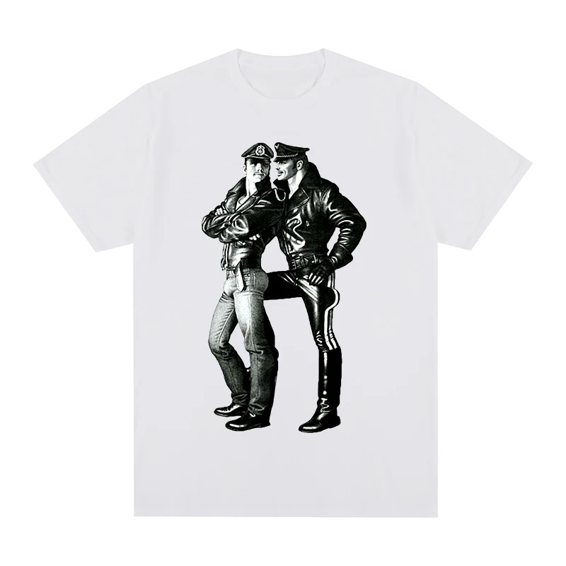

TOM OF FINLAND BOYFRIEND T-shirt Gay COPS Cotton Men T shirt New TEE TSHIRT Womens Tops