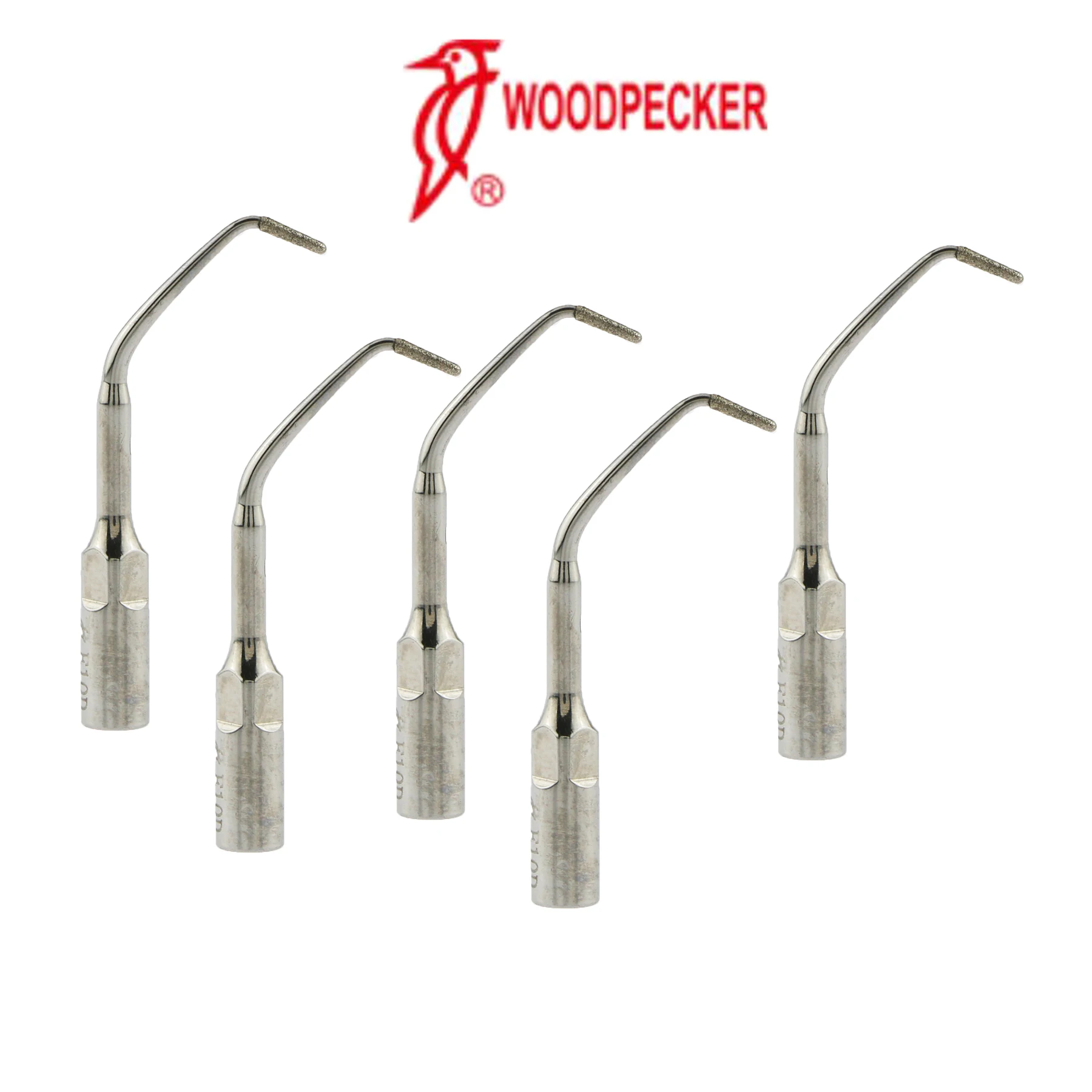 Woodpecker Dental Ultrasonic Scaler Tips Endodontic Endo Tip Scaling  Diamond Coating E10D Series Compatible With UDS EMS