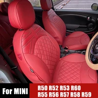 car seat cover cushion pad for mini cooper r56 r50 r52 r53 r55 r57 r60 r61 f54 f55 f56 f57 f60 leather accessories customized