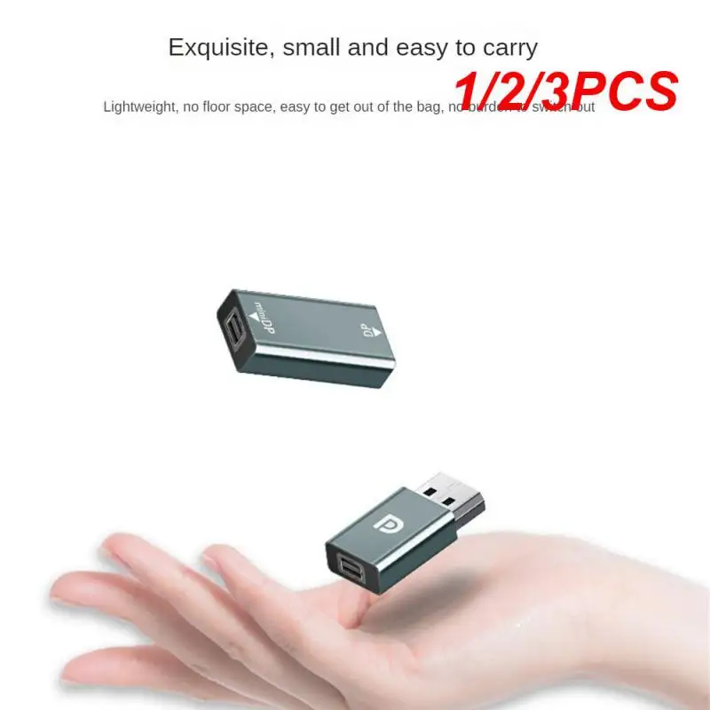 

1/2/3PCS Aluminum 4K Displayport Mini DP to HDMI-compatible Adapter 4K @60Hz 1080P Female To Male For PC Laptop Projector