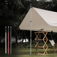 outdoor canopy pole adjustable support rod bracket telescopic rod aluminum alloy rod sunshade tent pole camping tarp awning pole