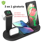 Беспроводная зарядная станция 3 в 1 15 Вт Qi, подставка для Apple iPhone 13 12 11 iWatch Airpods Pro 3, зарядный держатель для телефона, аксессуары