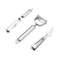 3 pcsset stainless steel peeler scraper grater kitchen tool function multi peeler kitchen gadgets cooking tools