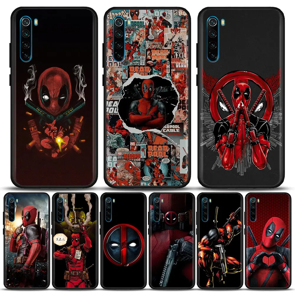 

Deadpool Marvel Avengers Silicone Phone Case For Xiaomi Redmi 9 9C NFC 9T 10 10C 7 8 K40 K50 Pro Plus Soft Shell Cover Cases