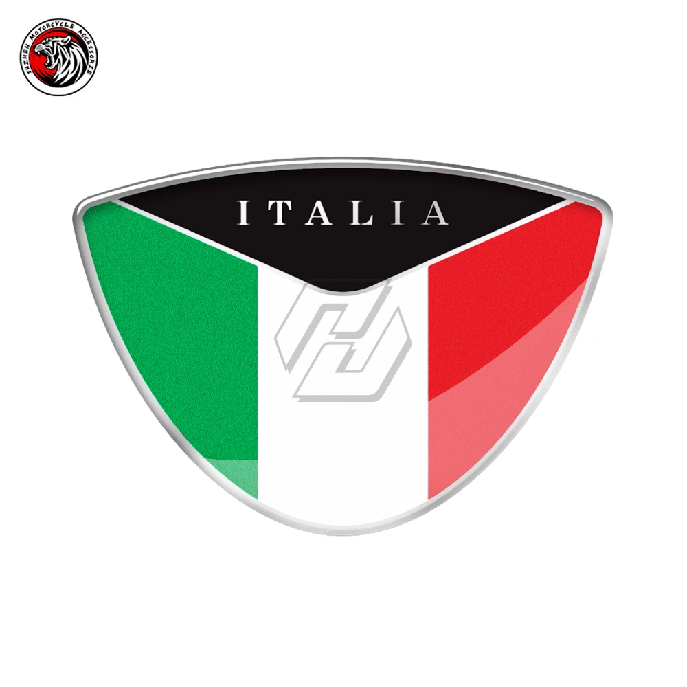

3D Resin Motorcycle Decal Italy Flag Frame Sticker Fit for Ducati Aprilia Piaggio Vespa Honda Yamaha Kawasaki Suzuki Decals