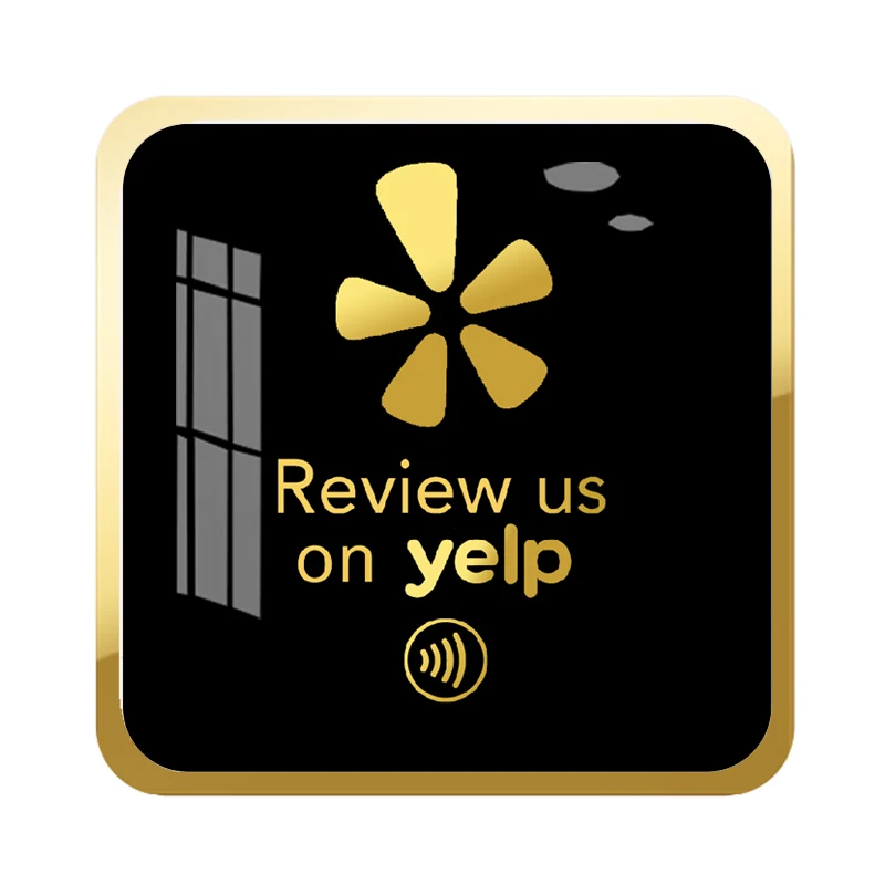 Yelp Facebook Google Review Instagram Whatsapp NFC Пластина из плексигласа NFC-тег Акриловая пластина