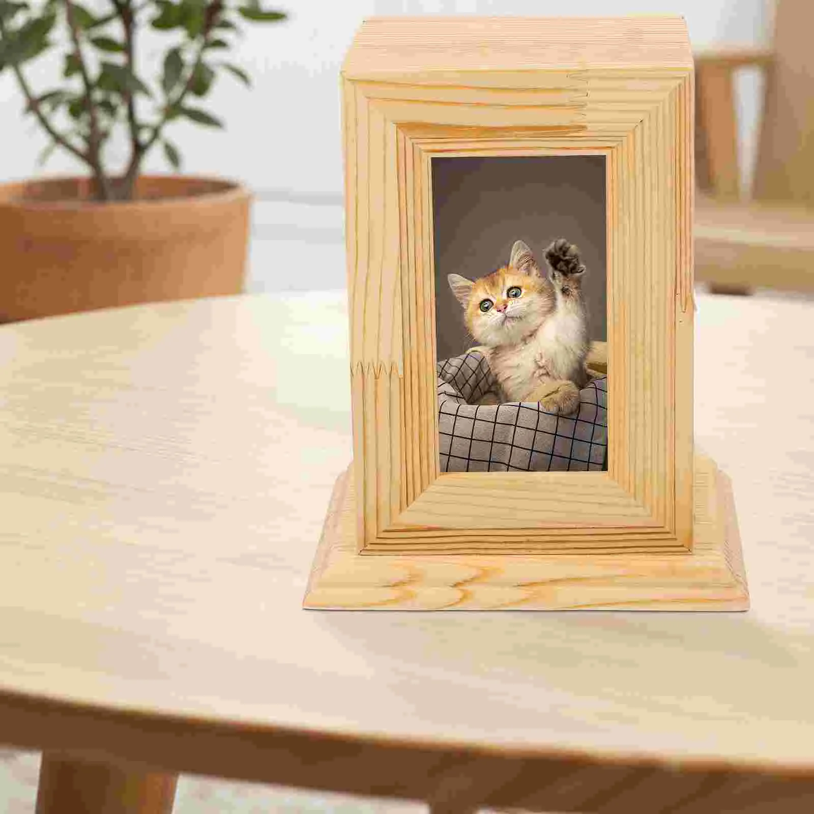 

Pet Ashes Cremation Urn Dog Memorial Cinerary Casket Cat Ash Wooden Box