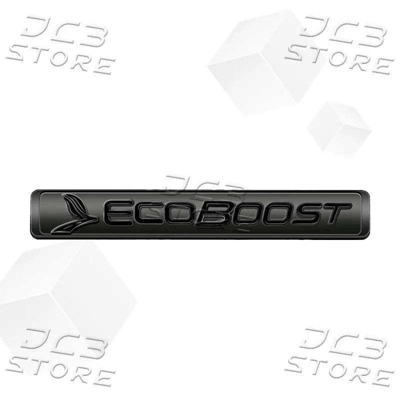 

Металлическая эмблема автомобиля EcoBoost с логотипом автомобиля, наклейка на задний багажник, декор, значок для Ford Focus 3 4 5 Fiesta Mondeo Kuga Escape Edge