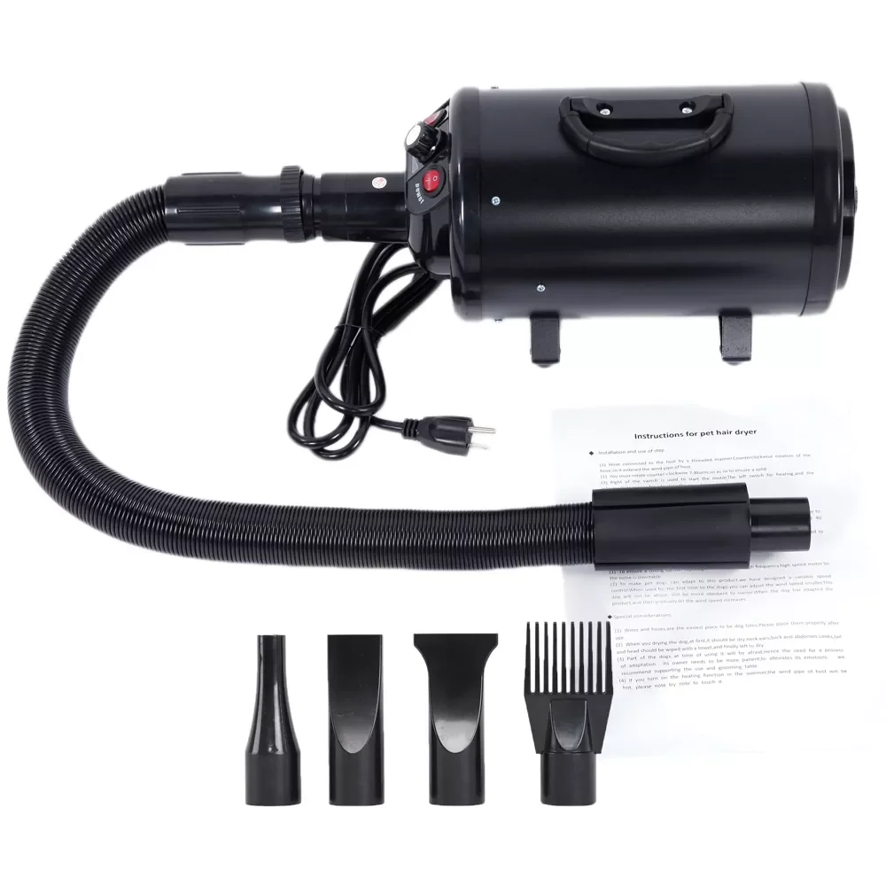 

4 Colors Pet Hair Dryer 120V 2800W Portable Dog Pet Groomming Blow Hair Dryer Quick Draw Hairdryer US Standard
