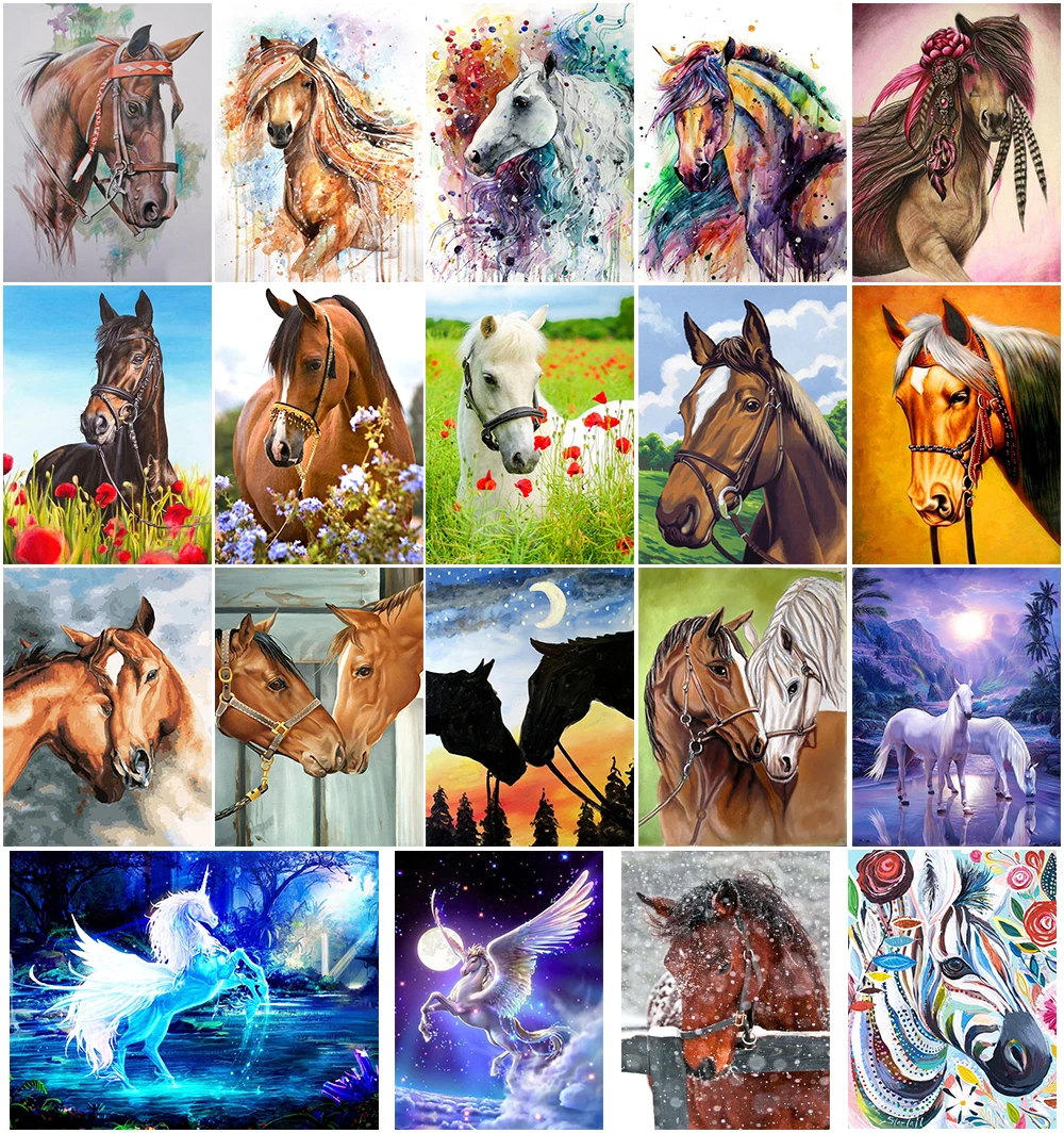 

DIY Алмазная мозаика 5D, Цветная Мозаика с полным изображением животных