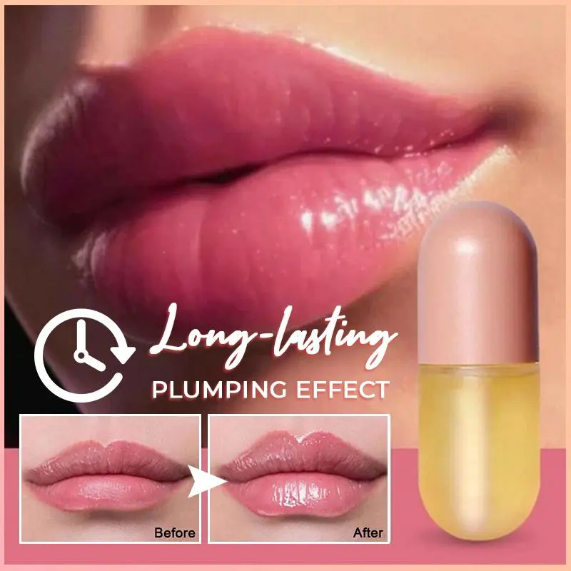 

Flawless All-day Lip Plump Care Serum Ginger Mint Lip Plumping Liquid Plumper Lip Oil Moisturizing Repairing Reduce Lip Fine Lin