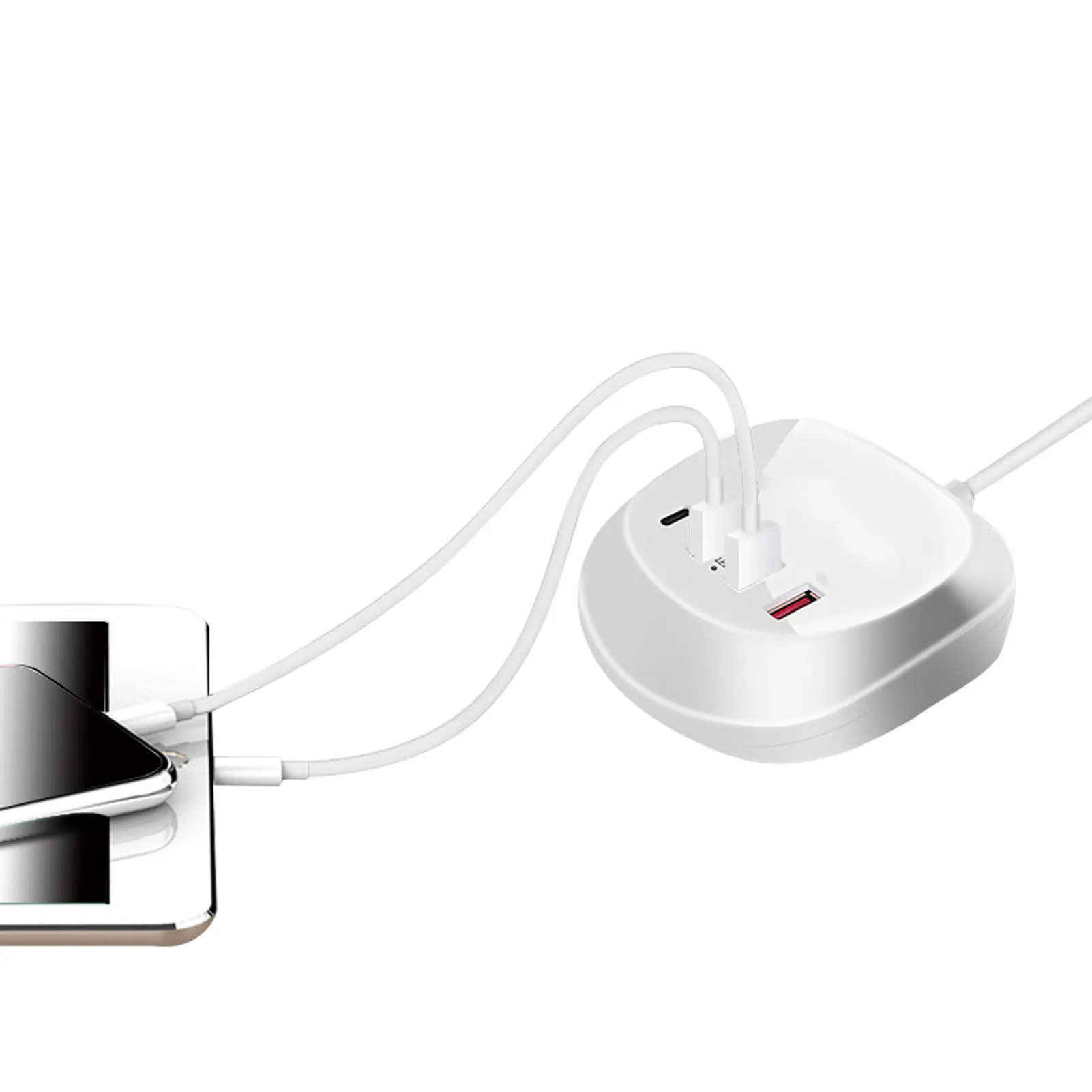 

Charging Station For Multiple Devices 40W 4-Port Quick Charge USB Charger Station For Phones Tablets And Other Electronics USB