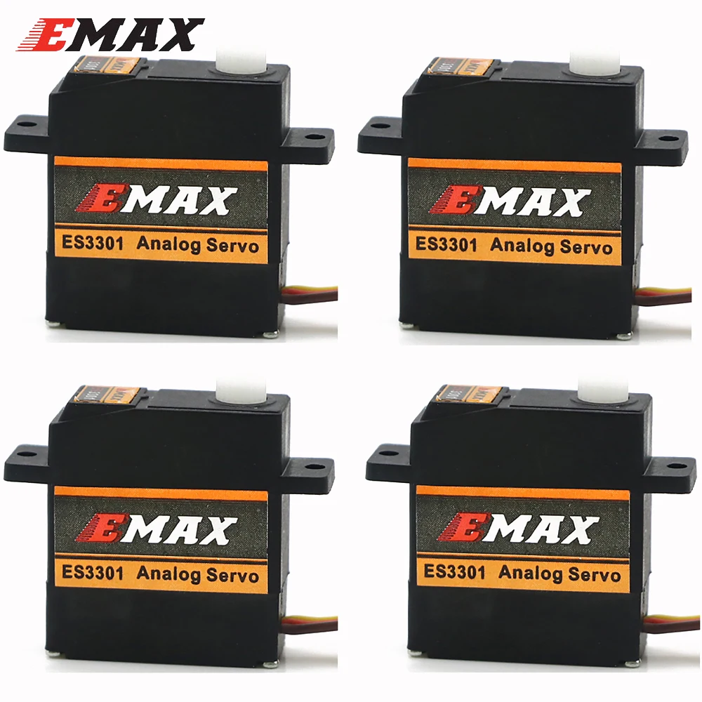Emax ES3301 4,8-6,0 V 10,6g Аналоговый мини-сервопривод с пластиковой шестерней для радиоуправляемого самолета вертолета планера игрушек
