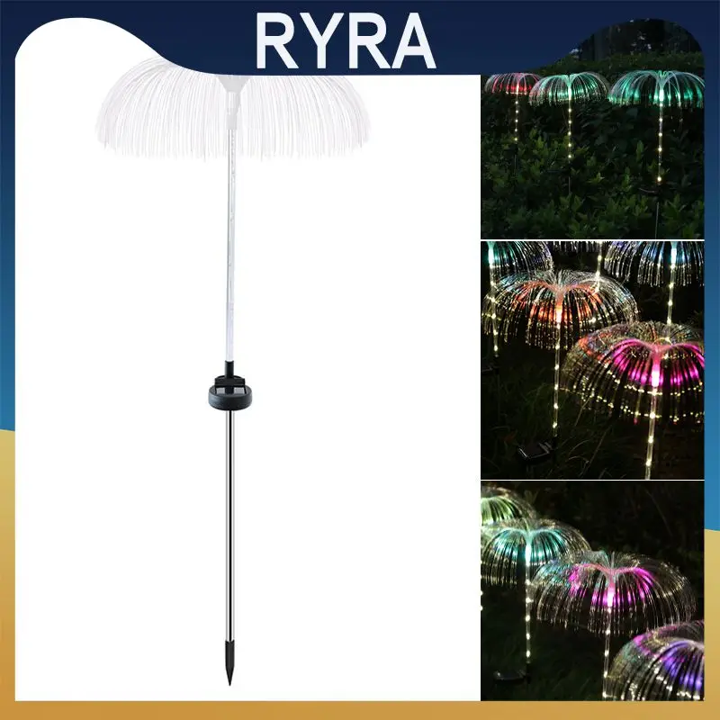 

Jellyfish Light Outdoor Optic Jellyfish Solar Garden Lights Waterproof Fiber Lawn Lights Floodlight Patio Villa Yard Decor Led